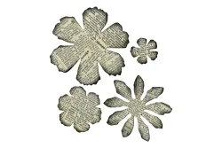 Rayher Sizzix Bigz Schablone Blüten | 2.5 × 2.5 cm | 7.9 × 7.9 cm