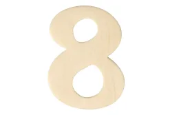 Rayher Holz-Zahl 8 | 4 cm