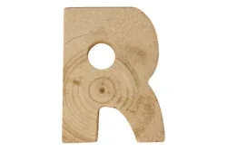 Holzbuchstaben: Höhe 5 cm, Stärke 1 cm