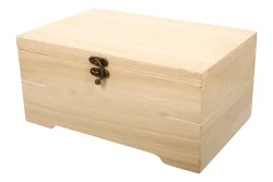 Rayher Holz-Schatulle mit Einsatz | 28 × 18 × 13.5 cm | 6 Fächer