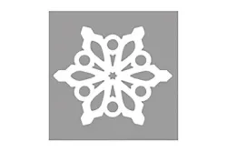 Rayher Silhouetten-Stanzer Schneeflocke | 3.7 × 4.2 cm