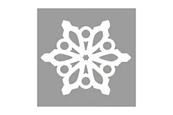 Rayher Silhouetten-Stanzer Schneeflocke | 3.7 × 4.2 cm