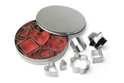 Metall-Ausstecherformen f. Deko, 2-4 cm, 8 Sorten, Set 24Stück