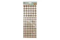 Rayher Korksticker Alphabet Rund | 126 Stück