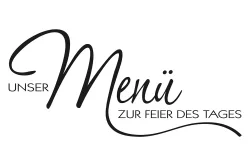 Rayher Holzstempel Menü zur Feier des Tages | 4 × 8 cm