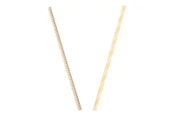 Rayher Papier-Trinkhalme Beige-Gestreift | 25 Stück