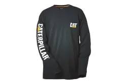 Caterpillar Langarmshirt Trademark Banner Schwarz | Gr. L