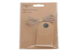 Papieranhänger mit Kordel 20 Stück
