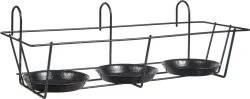 Alba Blumentopfhalter Schwarz | 55 × 23.5 × 17 cm