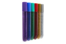 Glorex Glitterglue Stifte Standardfarben | 10.5 ml | 6 Stück