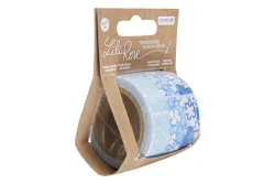 Glorex Selbstklebende Textilbänder Blau | 3 × 3 m | 3 Stück