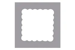Rayher Motivstanzer Quadrat mit Zierrand | 2.7 cm
