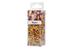 Rayher Pailletten-Glasperlenmix und Draht | 90 g | 50 m × 0.3 mm