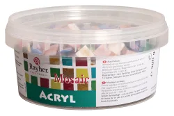 Rayher Acryl-Mosaiksteine Marmoriert | 1 cm | 300 g