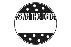 Rayher Stempel Save the Date | ⌀ 3 cm