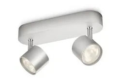 Philips Spotleuchte Star LED Dimmbar Silber | 2 × 4.5 W
