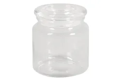Vorratsglas mit Glasdeckel, 10cm ø, 11cm, 580ml, Öffnung ø7,5cm