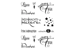 Rayher Clear Stamp Weihnachten | 9.7 × 9.1 cm