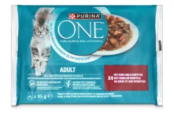 Purina ONE Katzenfutter Adult Rind 4x85g