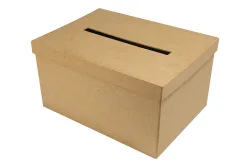 Rayher Pappmaché Geschenkkartenbox | 30 × 21 × 15 cm