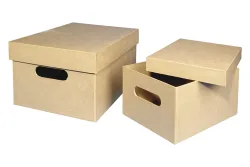 Rayher Pappmaché Sammelbox FSC Recycled | 35 × 25 × 17.5 cm