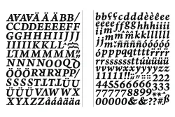 Rayher Sticker Alphabet und Zahlen Classic