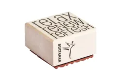 Stempel relax - renew - refresh , 4x4cm