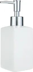 Spirella Seifenspender Quadro Weiss | 17.5 × 6.5 × 6.5 cm