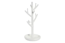 Diaqua - Schmuckhalter Baum Birdy weiss, One Size