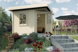 Weka Designhaus 213 Gartenhaus Nr. 1 | 7.7 m² | 238 × 237 cm