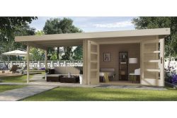 Weka Designhaus 126 B mit Anbau | 2.4 × 5.9 m