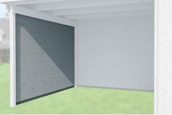 Weka Seitenwand Holz Grau | 235 × 21 cm