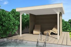 Weka Wandset für Gartenlaube 657 (bestehend aus 2 halben Seitenwänden und einer Rückwand)