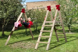 Weka Tabaluga Doppelschaukel 816 A mit Podest | 2.9 × 3.9 m