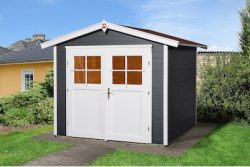 Weka Gartenhaus 224 Gr. 4 Anthrazit | 238 × 235 × 239 cm