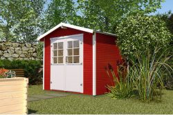 Weka Gartenhaus 218 Gr.1 mit Doppeltüre und Satteldach | 2 × 2 m