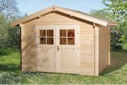 Weka Gartenhaus Premium 28 mit Doppeltüre | 2.5 × 2.5 m