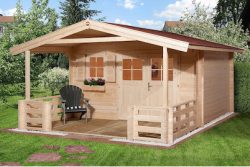 Weka Gartenhaus 111 B Gr.3 mit Vordach | 6 × 4 m
