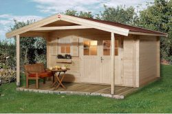 Weka Gartenhaus 136 A Gr. 2 Holz Natur | 5.8 × 3.8 m