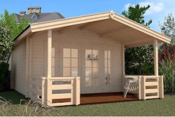 Weka Weekendhaus 137 B mit Vordach | 5 × 4 m