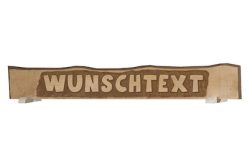 Weka Handgeschnitztes Massivholzschild für Gartenhaus | 185 × 23 cm