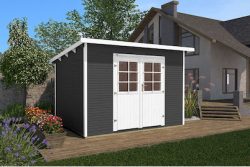 Weka Gartenhaus 219 Gr.2 Anthrazit | 2.4 × 3 m
