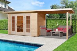 Weka Gartenhaus Panorama 172 Gr. 1 | 5.3 × 2.4 m