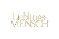 Rayher Holzschrift Lieblingsmensch FSC 100% | 25 × 10 × 0.4 cm