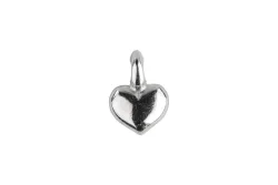 Rayher Metall Mini-Anhänger Herz | 7 × 5 mm | 6 Stück