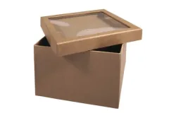 Rayher Pappmaché-Box mit Schütteldeckel | 15.5 × 15.5 × 11.5 cm
