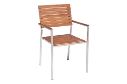 Oecoplan Gartenstuhl Roma Braun | 53 × 51 × 86 cm