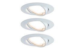 Paulmann 93423 Base Einbauleuchte 3er Set LED LED 15 W Weiß