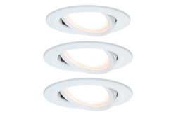 Paulmann 93449 Nova Einbauleuchte 3er Set LED LED 18 W Weiß (matt)