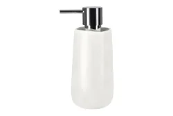 Spirella Seifenspender Sina Weiss | 17 × 7.5 cm | 350 ml